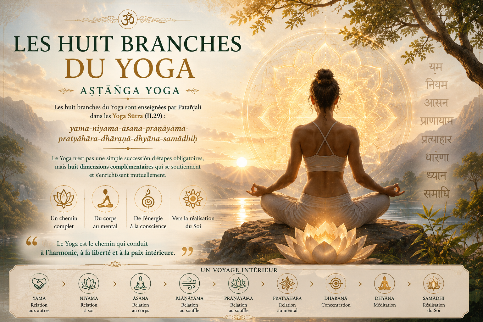 Les huit branches du Yoga