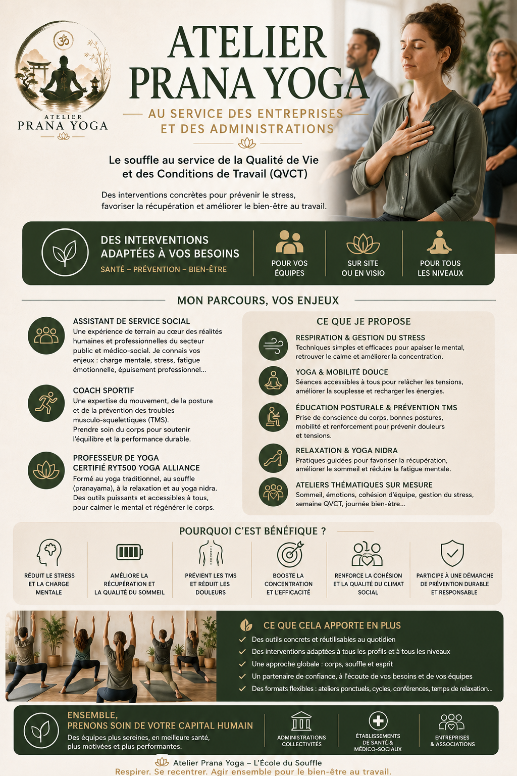 Atelier Prana Yoga - Entreprises et Administrations