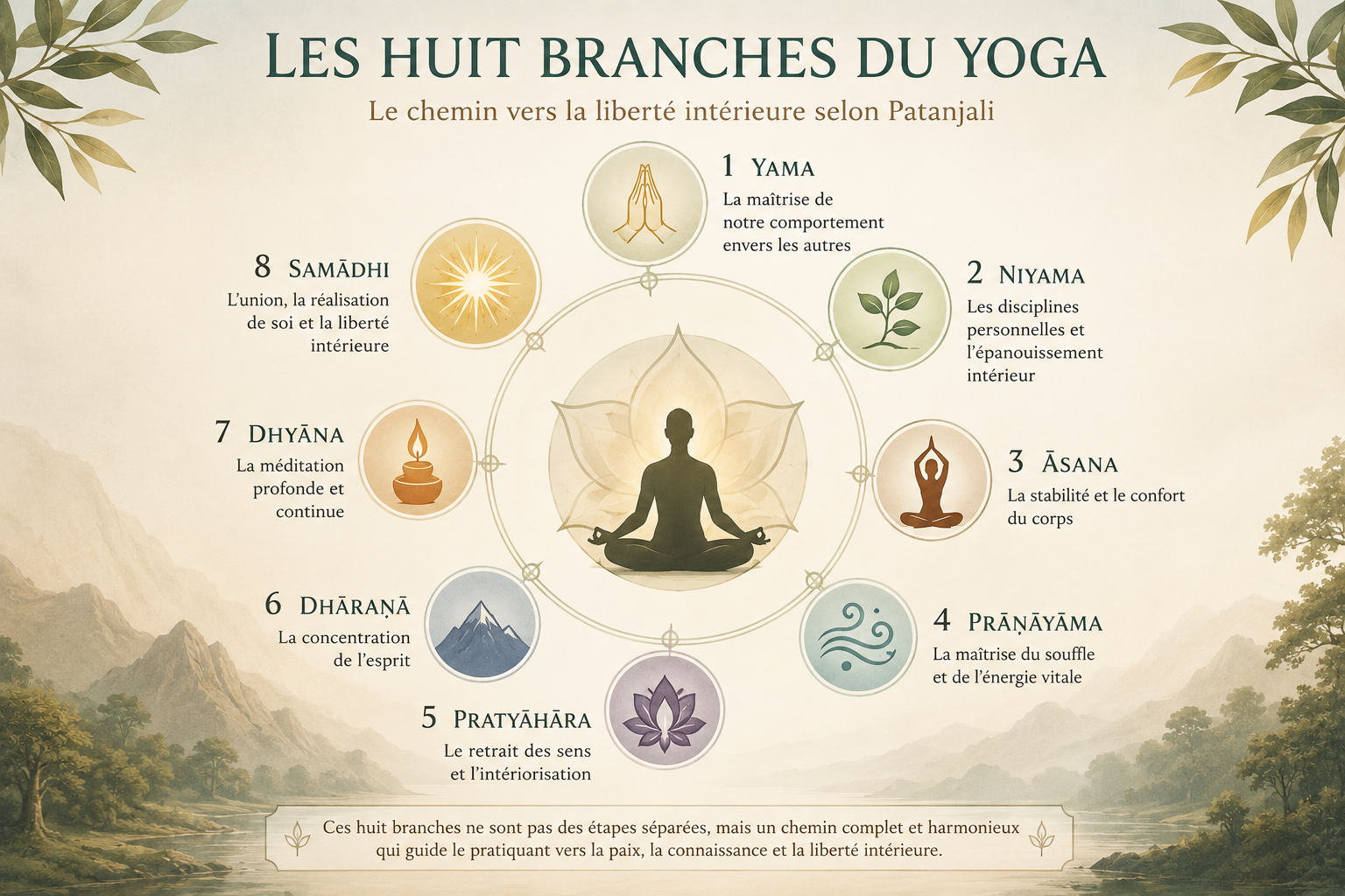 Les huit branches du Yoga