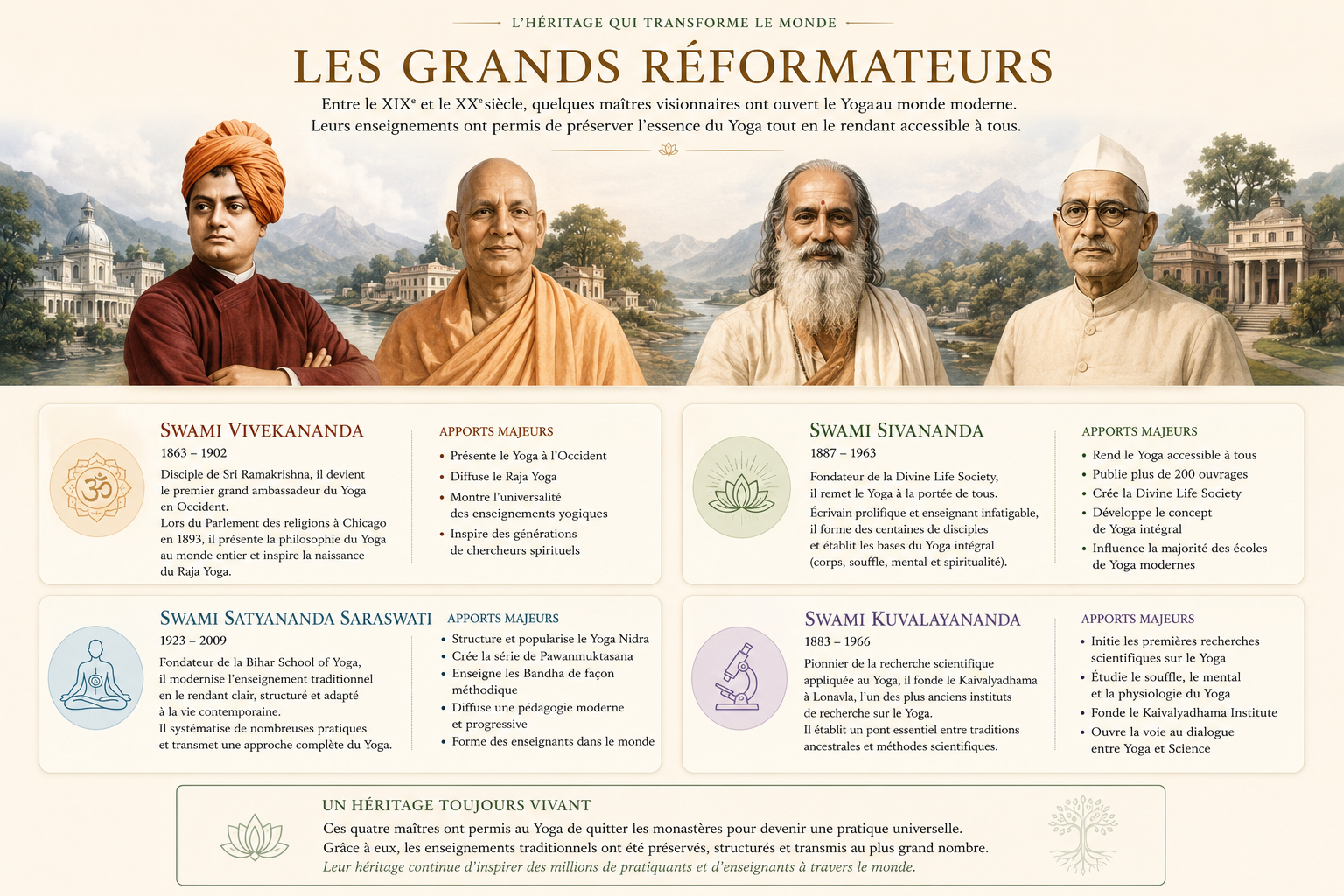 Les grands réformateurs du Yoga