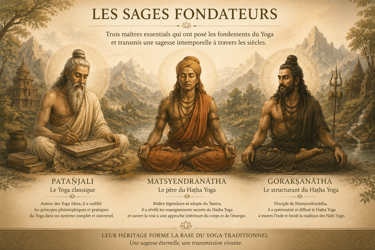 Les grands sages fondateurs du Yoga