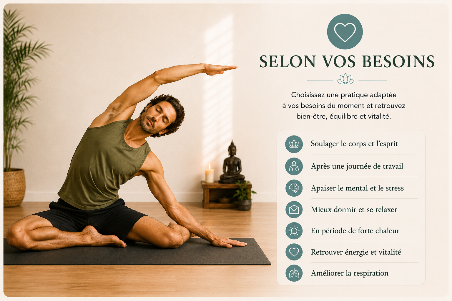 Le yoga selon vos besoins