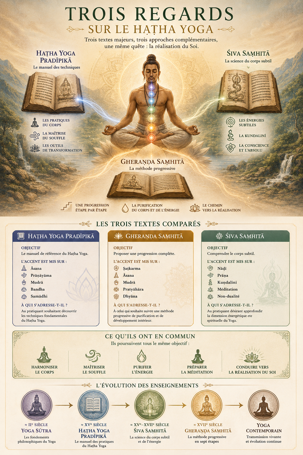 Trois regards sur le Haṭha Yoga
